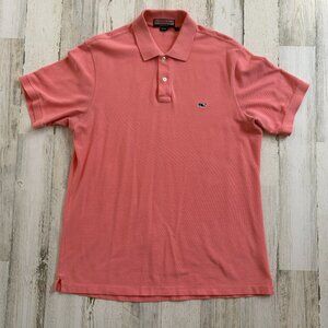 Vineyard Vines Men's Size Medium Pique Whale Logo Polo 100% Cotton